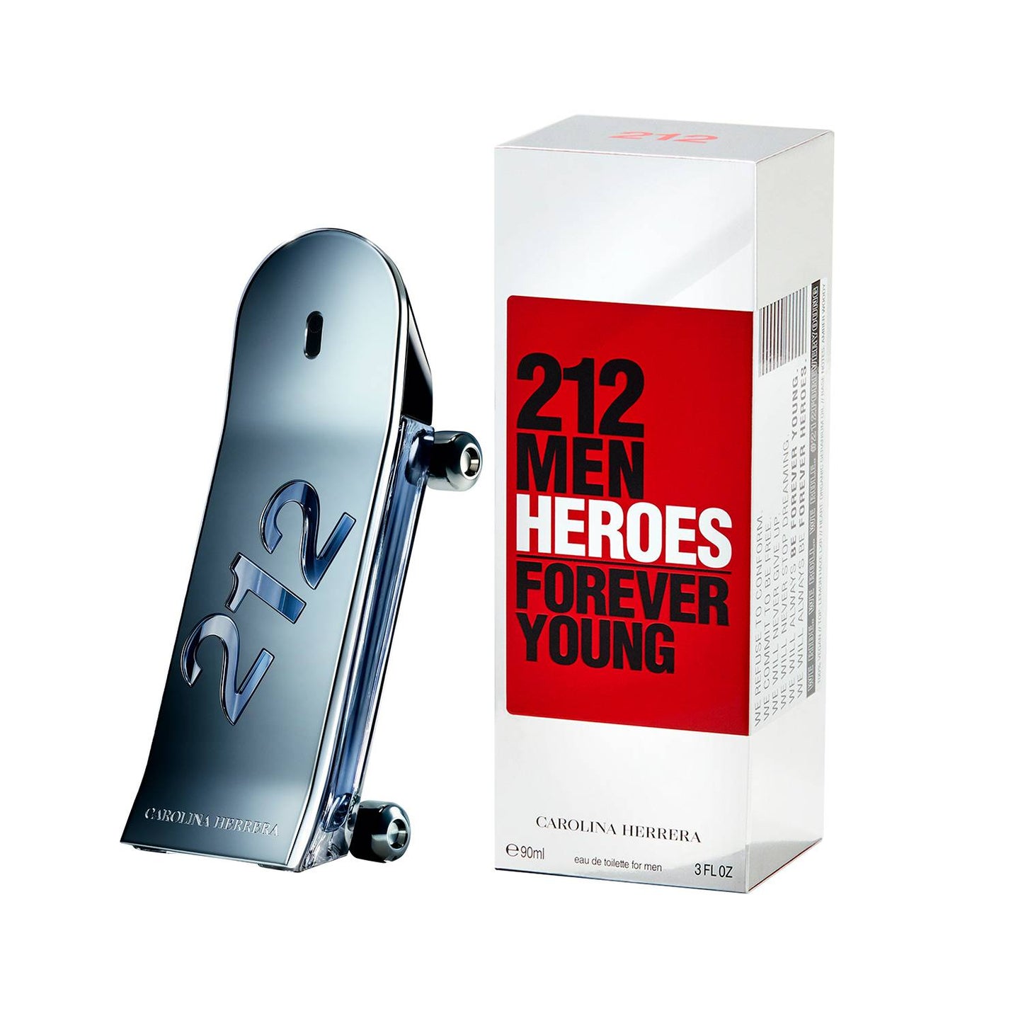 Perfume Carolina Herrera 212 Heroes Hombre 90 ml EDT Línea económica