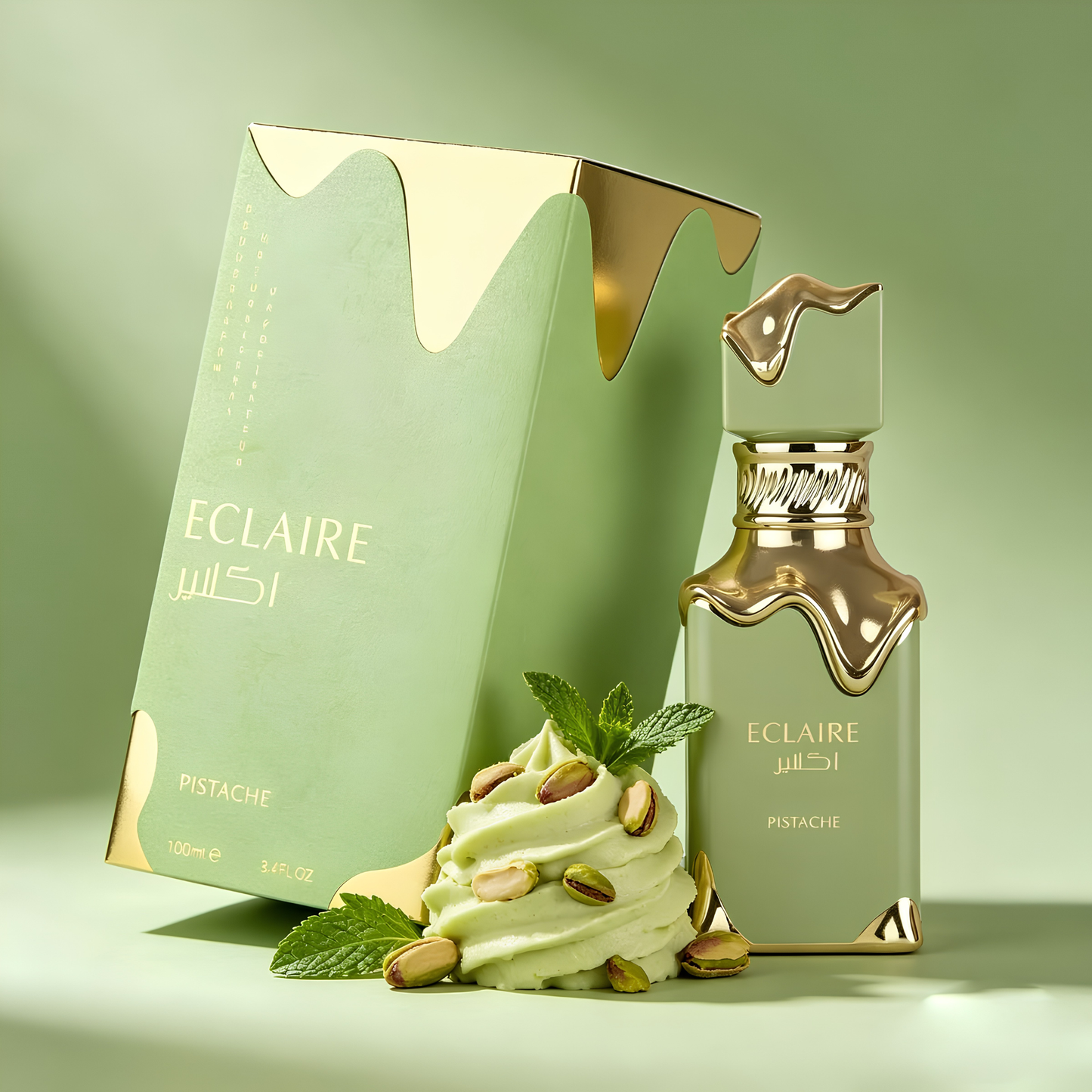 Éclaire Pistachio Lattafa – 100 ml - Línea Premium